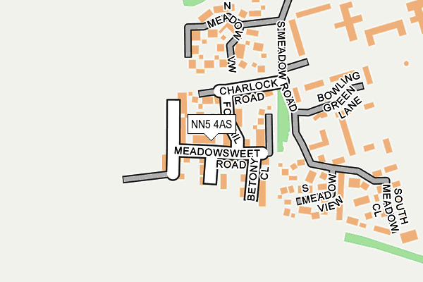 NN5 4AS map - OS OpenMap – Local (Ordnance Survey)