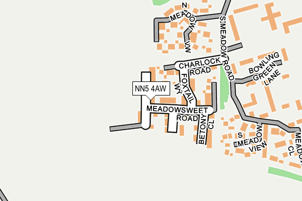 NN5 4AW map - OS OpenMap – Local (Ordnance Survey)