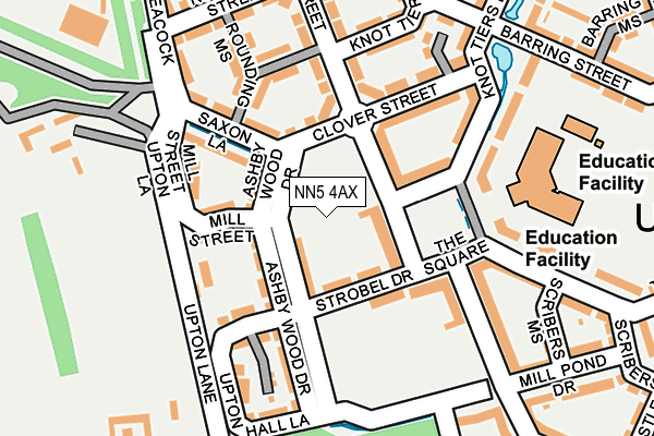 NN5 4AX map - OS OpenMap – Local (Ordnance Survey)