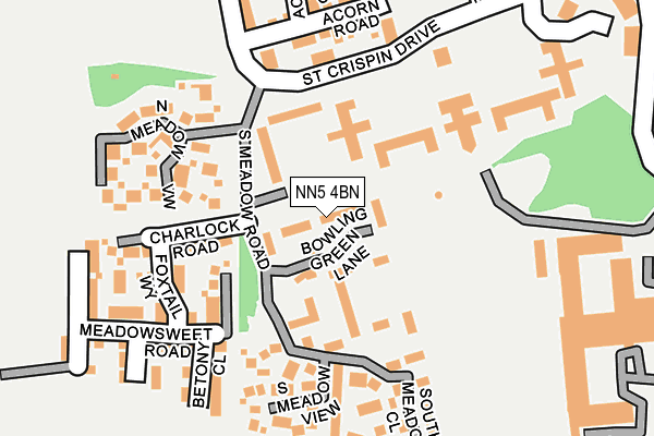 NN5 4BN map - OS OpenMap – Local (Ordnance Survey)