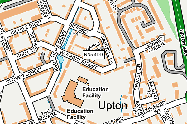 NN5 4DD map - OS OpenMap – Local (Ordnance Survey)