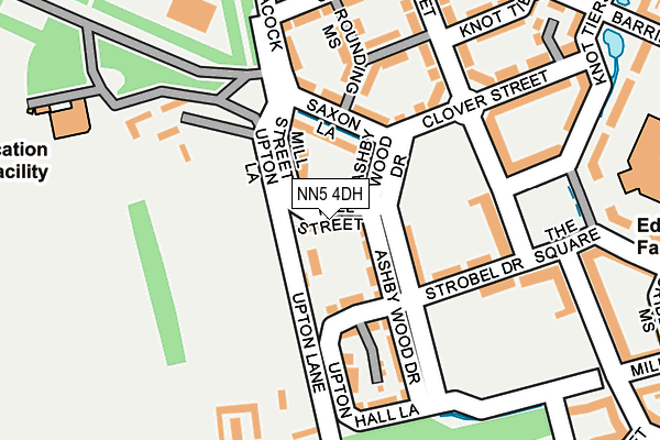 NN5 4DH map - OS OpenMap – Local (Ordnance Survey)