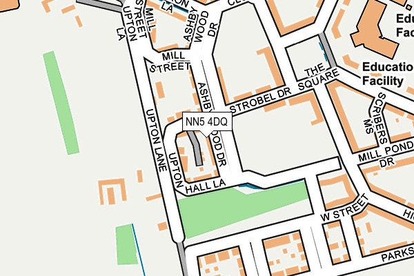 NN5 4DQ map - OS OpenMap – Local (Ordnance Survey)
