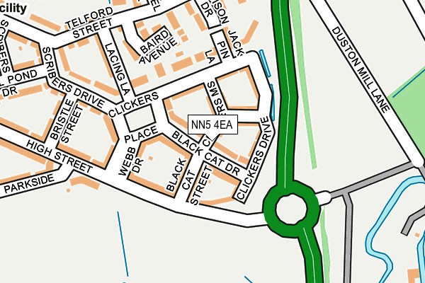 NN5 4EA map - OS OpenMap – Local (Ordnance Survey)