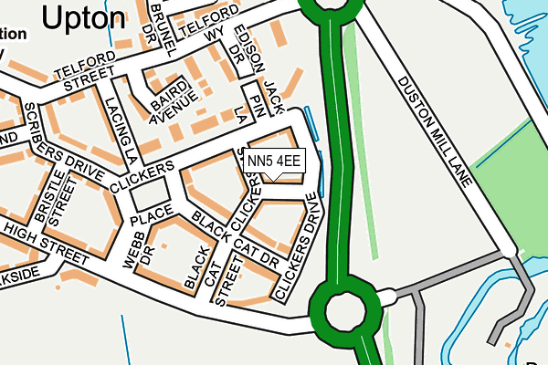 NN5 4EE map - OS OpenMap – Local (Ordnance Survey)