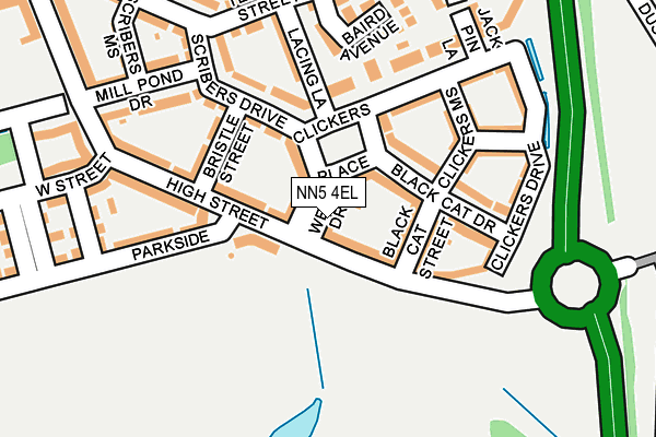 NN5 4EL map - OS OpenMap – Local (Ordnance Survey)
