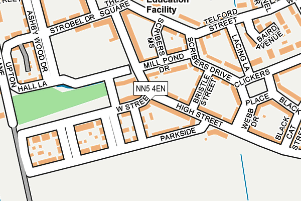 NN5 4EN map - OS OpenMap – Local (Ordnance Survey)