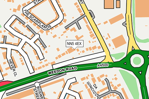 NN5 4EX map - OS OpenMap – Local (Ordnance Survey)