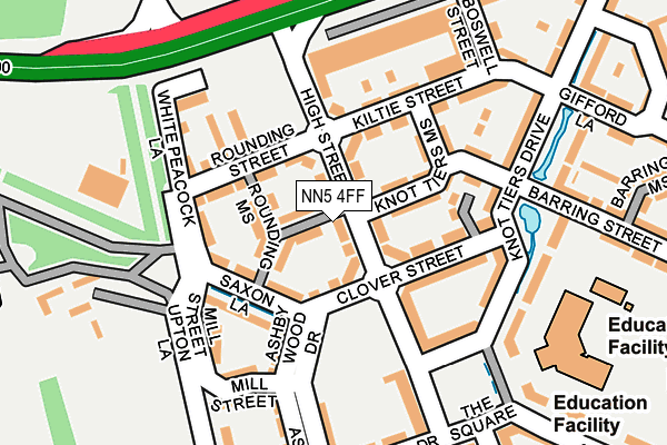 NN5 4FF map - OS OpenMap – Local (Ordnance Survey)