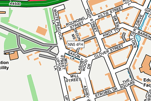 NN5 4FH map - OS OpenMap – Local (Ordnance Survey)