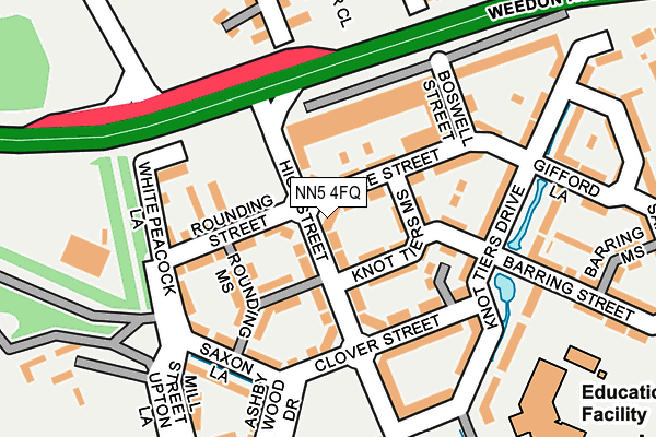 NN5 4FQ map - OS OpenMap – Local (Ordnance Survey)