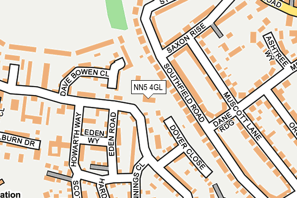 NN5 4GL map - OS OpenMap – Local (Ordnance Survey)