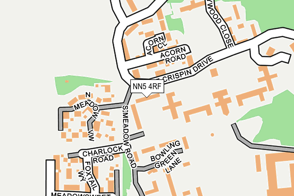 NN5 4RF map - OS OpenMap – Local (Ordnance Survey)
