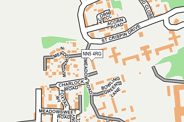 NN5 4RG map - OS OpenMap – Local (Ordnance Survey)