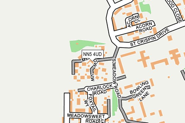NN5 4UD map - OS OpenMap – Local (Ordnance Survey)