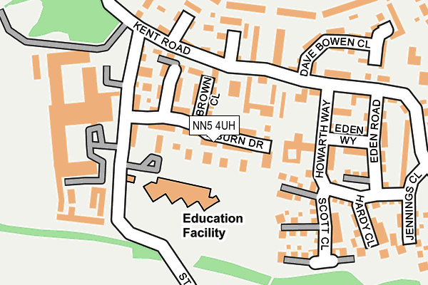 NN5 4UH map - OS OpenMap – Local (Ordnance Survey)