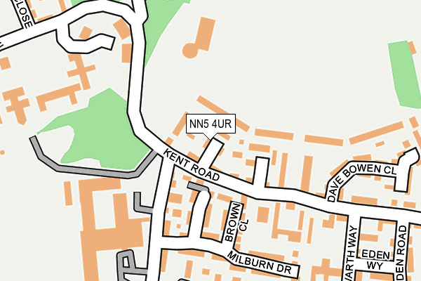 NN5 4UR map - OS OpenMap – Local (Ordnance Survey)
