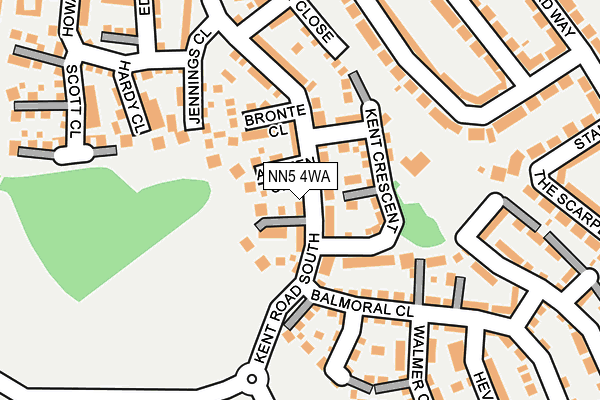 NN5 4WA map - OS OpenMap – Local (Ordnance Survey)