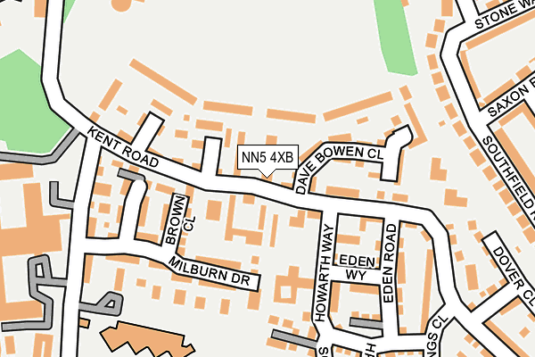NN5 4XB map - OS OpenMap – Local (Ordnance Survey)