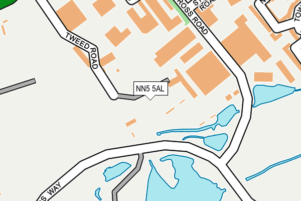 NN5 5AL map - OS OpenMap – Local (Ordnance Survey)
