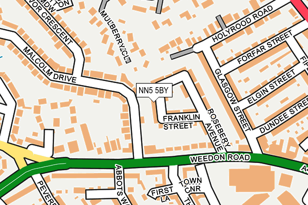 NN5 5BY map - OS OpenMap – Local (Ordnance Survey)