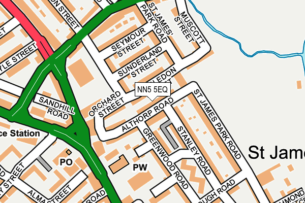 NN5 5EQ map - OS OpenMap – Local (Ordnance Survey)