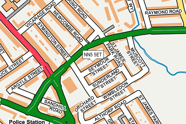 NN5 5ET map - OS OpenMap – Local (Ordnance Survey)