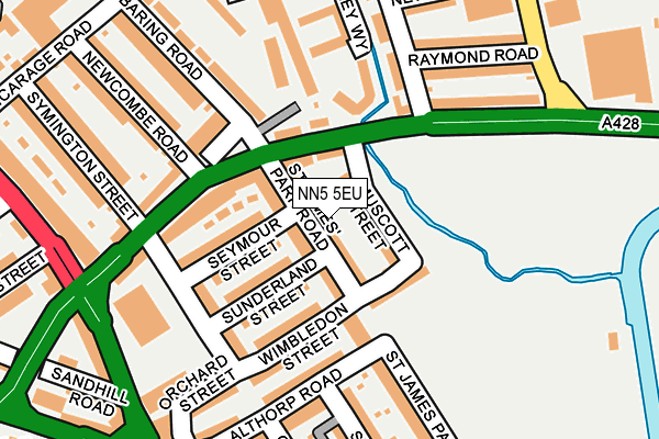 NN5 5EU map - OS OpenMap – Local (Ordnance Survey)