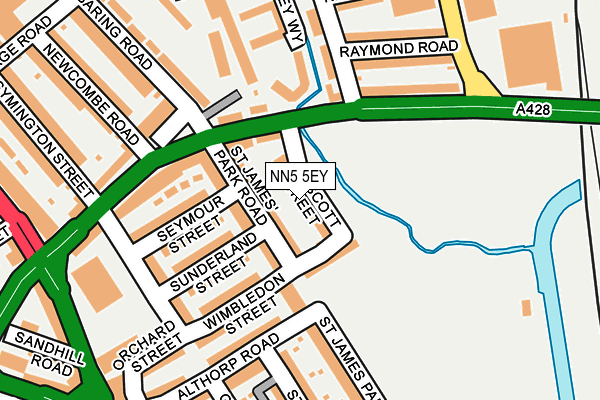 NN5 5EY map - OS OpenMap – Local (Ordnance Survey)