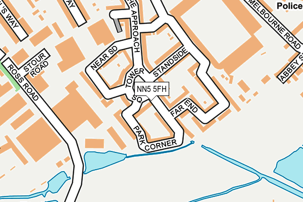 NN5 5FH map - OS OpenMap – Local (Ordnance Survey)