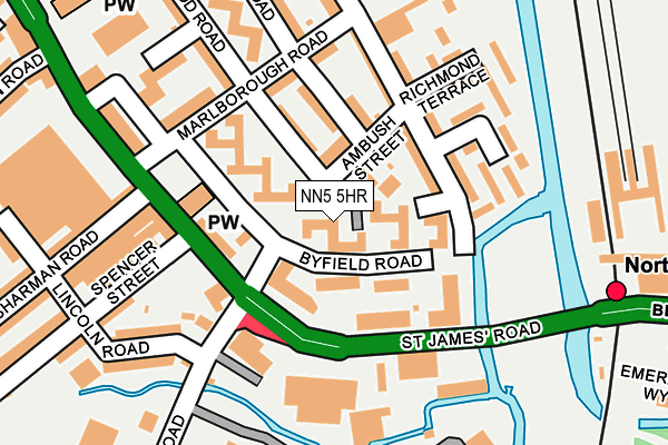 NN5 5HR map - OS OpenMap – Local (Ordnance Survey)
