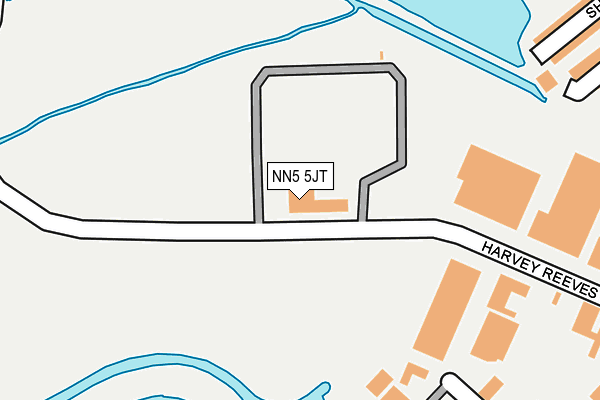 NN5 5JT map - OS OpenMap – Local (Ordnance Survey)