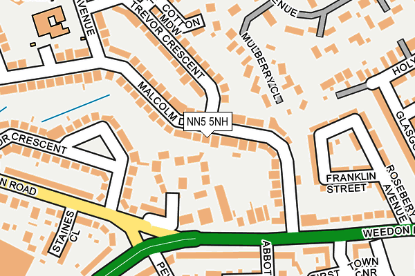 NN5 5NH map - OS OpenMap – Local (Ordnance Survey)