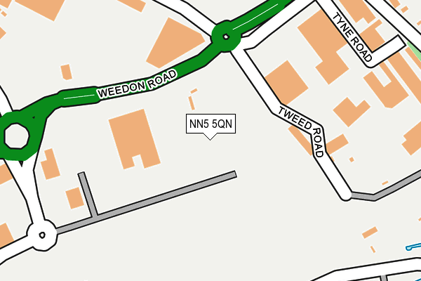NN5 5QN map - OS OpenMap – Local (Ordnance Survey)