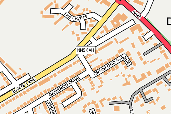 NN5 6AH map - OS OpenMap – Local (Ordnance Survey)