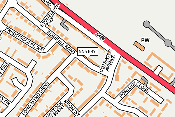 NN5 6BY map - OS OpenMap – Local (Ordnance Survey)