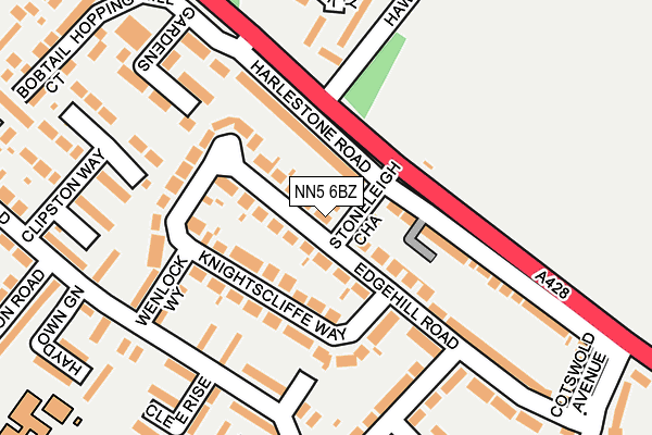 NN5 6BZ map - OS OpenMap – Local (Ordnance Survey)