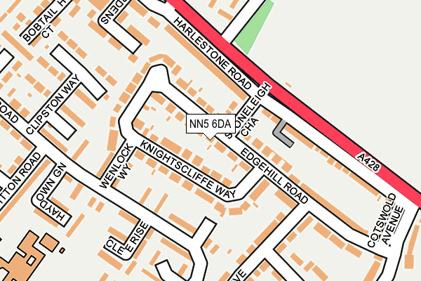 NN5 6DA map - OS OpenMap – Local (Ordnance Survey)