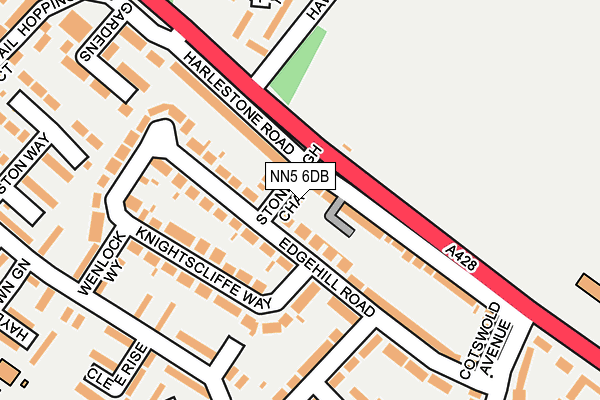 NN5 6DB map - OS OpenMap – Local (Ordnance Survey)