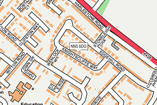 NN5 6DG map - OS OpenMap – Local (Ordnance Survey)