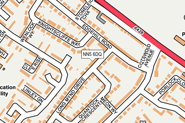 NN5 6DQ map - OS OpenMap – Local (Ordnance Survey)
