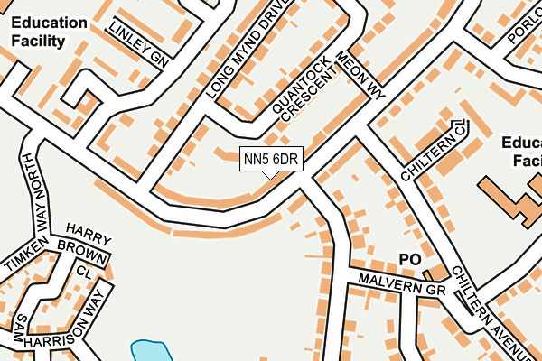 NN5 6DR map - OS OpenMap – Local (Ordnance Survey)