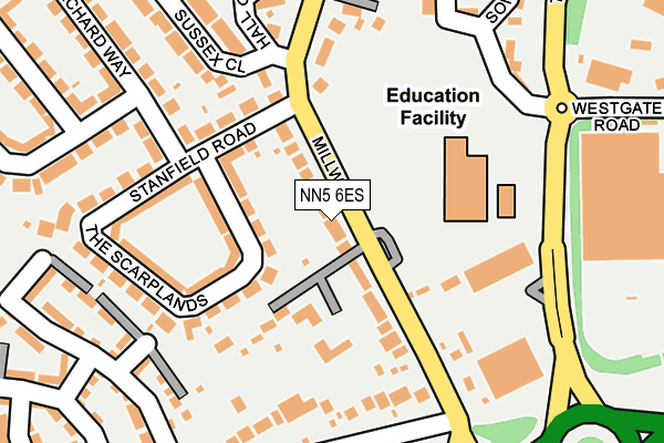 NN5 6ES map - OS OpenMap – Local (Ordnance Survey)
