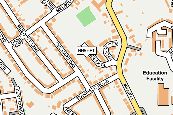 NN5 6ET map - OS OpenMap – Local (Ordnance Survey)