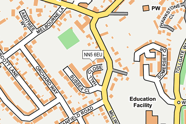 NN5 6EU map - OS OpenMap – Local (Ordnance Survey)