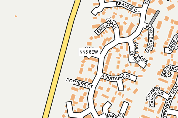NN5 6EW map - OS OpenMap – Local (Ordnance Survey)