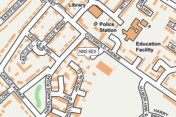 NN5 6EX map - OS OpenMap – Local (Ordnance Survey)