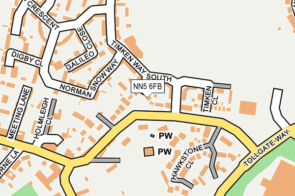NN5 6FB map - OS OpenMap – Local (Ordnance Survey)