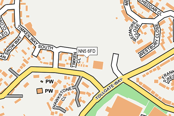 NN5 6FD map - OS OpenMap – Local (Ordnance Survey)