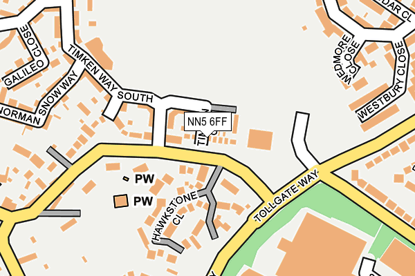NN5 6FF map - OS OpenMap – Local (Ordnance Survey)